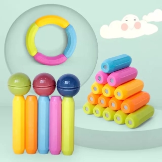 52pcs Magnetic Rods Set for Creative Play and Imagination Development Price in Pakistan | LAPTAB