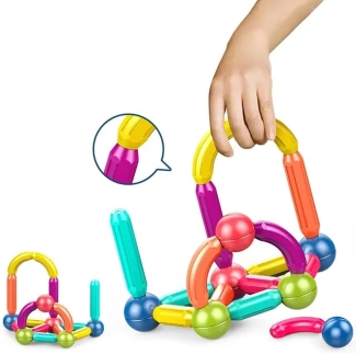 52pcs Magnetic Rods Set for Creative Play and Imagination Development Price in Pakistan | LAPTAB