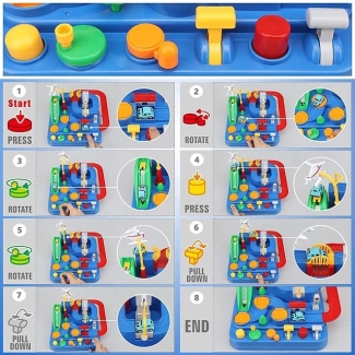 KIDS FUN ACTIVITY CAR ADVENTURE TRACK GAME - 2-in-1 Motor Skills Set Price in Pakistan | LAPTAB