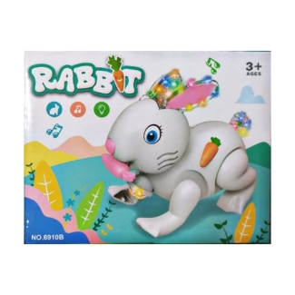 Balaji Ecom Store Crawling Rabbit Toy with Lights and Sounds for Kids