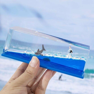 Titanic Cruise Iceberg Fluid Liquid Wave Toy - Acrylic Desktop Decoration Price in Pakistan | LAPTAB