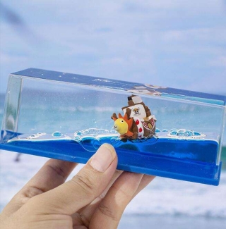 Titanic Cruise Iceberg Fluid Liquid Wave Toy - Acrylic Desktop Decoration Price in Pakistan | LAPTAB