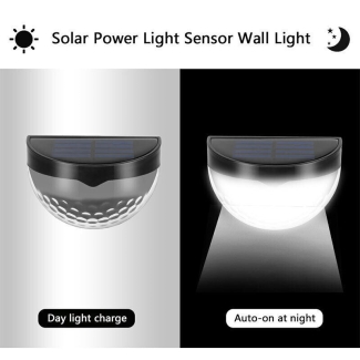 6 LED Solar Half-Circle Fence Light for Courtyards and Gardens, Black Price in Pakistan | LAPTAB