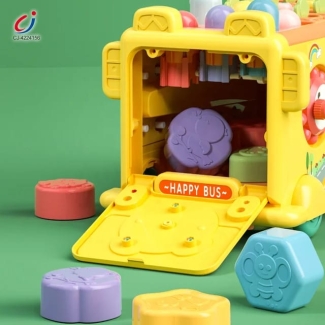 KIDS Multifunctional Puzzle Activity School Bus Toy for Toddlers Price in Pakistan | LAPTAB