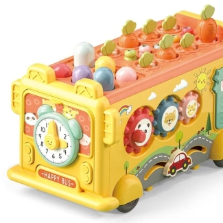 KIDS MULTIFUNCTIONAL PUZZLE ACTIVITY SCHOOL BUS