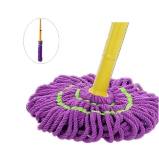 Foldable Telescopic Twister Mop with Stainless Tray and Synthetic Cloth Head Price in Pakistan | LAPTAB