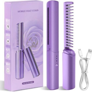 Wireless Professional Hair Straightener Curler - USB Rechargeable Hot Comb Price in Pakistan | LAPTAB