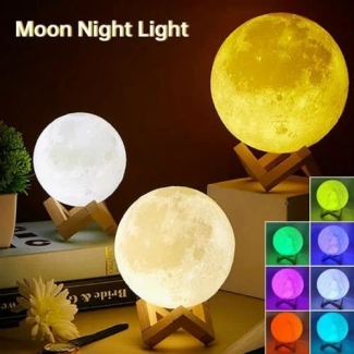 Led Moon Lamp Night Light 3D - Small Decorative Night Light for Home and Office Price in Pakistan | LAPTAB