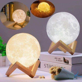 Led Moon Lamp Night Light 3D - Small Decorative Night Light for Home and Office Price in Pakistan | LAPTAB