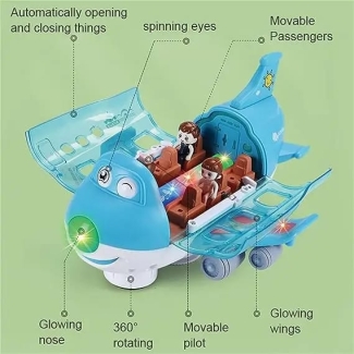 Multicolor AIRLINER WITH LIGHT SOUNDS Airplane Toy for Ages 3+ Price in Pakistan | LAPTAB