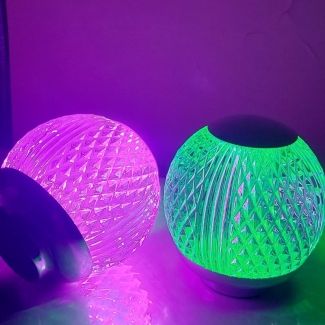 Glass Round RGB Lamp with Adjustable Brightness and Rechargeable Design Price in Pakistan | LAPTAB