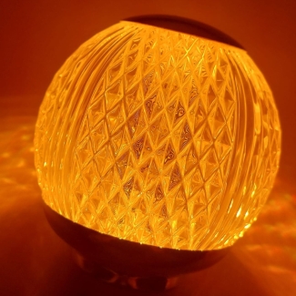 Glass Round RGB Lamp with Adjustable Brightness and Rechargeable Design Price in Pakistan | LAPTAB