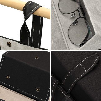 Leather Sunglasses Organizer Case with 6 Slots for Travel and Storage Price in Pakistan | LAPTAB