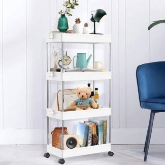 4 Layer Kitchen Trolley - Large Storage Utility Cart with Rolling Wheels Price in Pakistan | LAPTAB