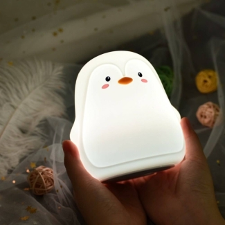 Cute Penguin LED Touch Lamp with Color Changing, USB Rechargeable, Remote Control Price in Pakistan | LAPTAB
