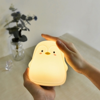 Cute Penguin LED Touch Lamp with Color Changing, USB Rechargeable, Remote Control Price in Pakistan | LAPTAB
