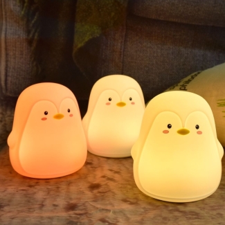 Cute Penguin LED Touch Lamp with Color Changing, USB Rechargeable, Remote Control Price in Pakistan | LAPTAB