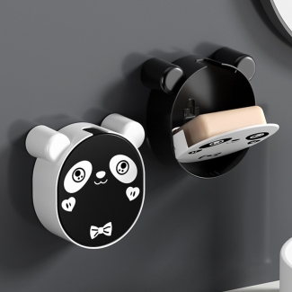 Wall-Mounted Cartoon Panda Soap Box, Space-Saving PP Bathroom Storage Price in Pakistan | LAPTAB