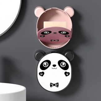 Wall-Mounted Cartoon Panda Soap Box, Space-Saving PP Bathroom Storage Price in Pakistan | LAPTAB