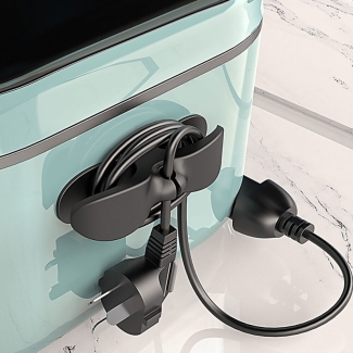 Wire Cord Organizer Holder - 6 Pack, Durable Silicone, Black/White Price in Pakistan | LAPTAB