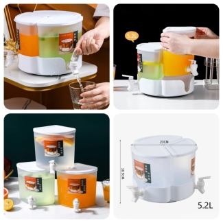 5.2L Food-Grade Juice Container with Detachable Turntable and Faucet Price in Pakistan | LAPTAB