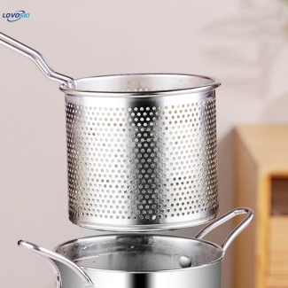 Stainless Steel Fryer Pot Set with Lid and Strainer Basket for Cooking Price in Pakistan | LAPTAB
