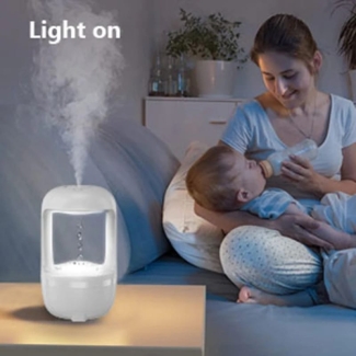 Mini Glow-in-the-Dark Air Humidifier with Ultrasonic Technology, White Price in Pakistan | LAPTAB