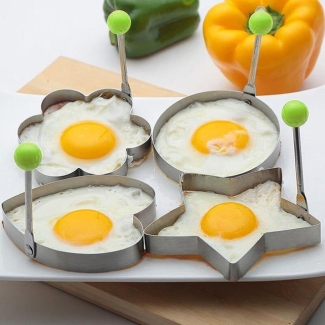 Stainless Steel Fried Cooking Shaper for Pancakes, Bread, and Pizza