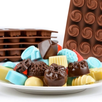 Food Grade Silicone Chocolate Mould Shaper, 21CM x 10.5CM, Brown Price in Pakistan | LAPTAB