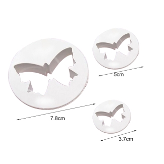 Small Butterfly Plunger Cake Mold Set - 3 Sizes, Reusable Plastic Price in Pakistan | LAPTAB
