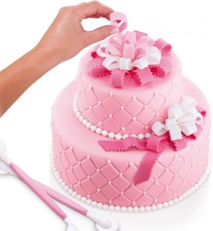 Cake Flower Decorative Pen Set - 9 Food Grade Plastic Tools for Baking Price in Pakistan | LAPTAB