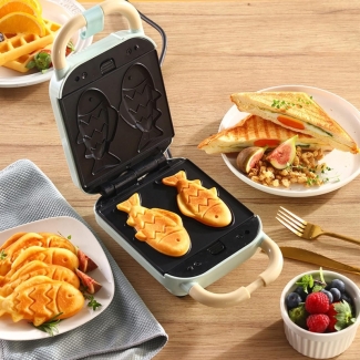 5-in-1 Electric Sandwich Maker, Green, 650W, with 5 Detachable Plates Price in Pakistan | LAPTAB