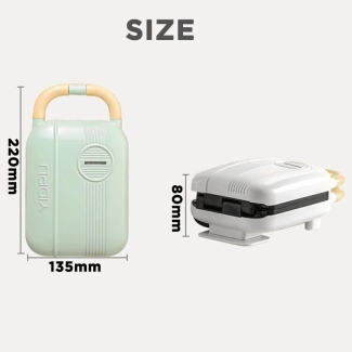 5-in-1 Electric Sandwich Maker, Green, 650W, with 5 Detachable Plates Price in Pakistan | LAPTAB
