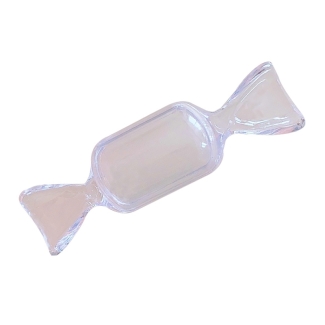 Acrylic Candy-Shaped Jewelry Storage Box, Transparent, Dust-Proof, 8.5cm