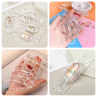 Acrylic Candy-Shaped Jewelry Storage Box, Transparent, Dust-Proof, 8.5cm Price in Pakistan | LAPTAB