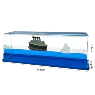 Spinning Fluid Drift Bottle - Acrylic Ocean-Themed Dashboard Decoration Price in Pakistan | LAPTAB