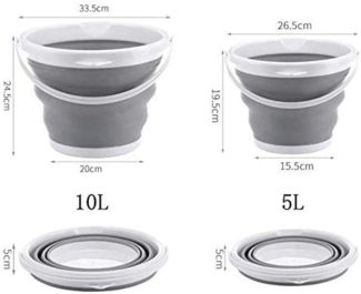 Portable Silicone Folding Bucket - 10L Collapsible Water Carrier Price in Pakistan | LAPTAB