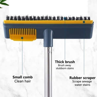 Brush Viper Mop with Cleaner Brush - Adjustable Long Handle for Wet/Dry Cleaning Price in Pakistan | LAPTAB