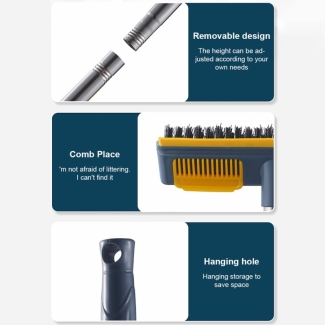 Brush Viper Mop with Cleaner Brush - Adjustable Long Handle for Wet/Dry Cleaning Price in Pakistan | LAPTAB