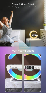 G Shaped Lamp BT 2301 Portable Bluetooth Speaker with Wireless Charging Price in Pakistan | LAPTAB