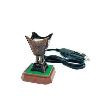 Car Electric Incense Burner - Hexagon Metallic Design for Safe Home Use Price in Pakistan | LAPTAB