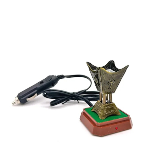 Car Electric Incense Burner - Hexagon Metallic Design for Safe Home Use Price in Pakistan | LAPTAB