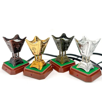 Car Electric Incense Burner - Hexagon Metallic Design for Safe Home Use Price in Pakistan | LAPTAB