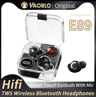 E89 Ear Buds with Bluetooth 5.2, HiFi Sound, IPX5 Waterproof, Touch Control Price in Pakistan | LAPTAB