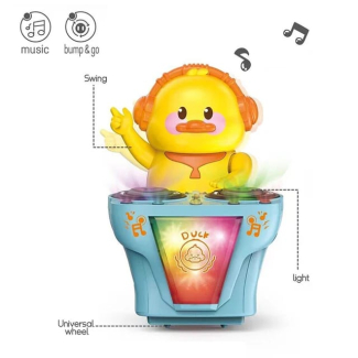 DJ Duck with Light Sounds - Musical Dancing Toy for Kids, Yellow Price in Pakistan | LAPTAB