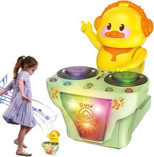 DJ Duck with Light Sounds - Musical Dancing Toy for Kids, Yellow