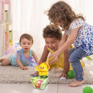DJ Duck with Light Sounds - Musical Dancing Toy for Kids, Yellow Price in Pakistan | LAPTAB