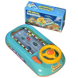 CAR RACING GAME WITH USB & CELLS - Interactive Driving Simulation for Kids