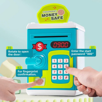 Kids Money Bank with Fingerprint Lock, Personal Password, and Tunes Price in Pakistan | LAPTAB