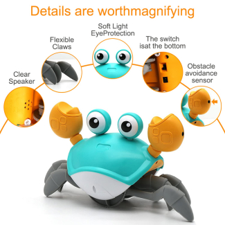 Niku Cute Sensing Crawling Crab Baby Toy with Lights and Sounds Price in Pakistan | LAPTAB